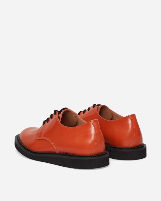 George Cox Red Undercover People Have The Power Derby Shoes Copper for men