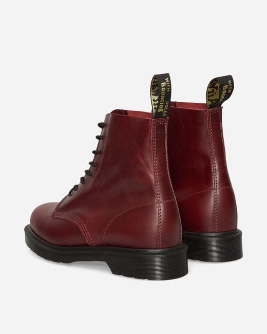 Dr. Martens Red 1460 Ankle Boots Burgundy for men
