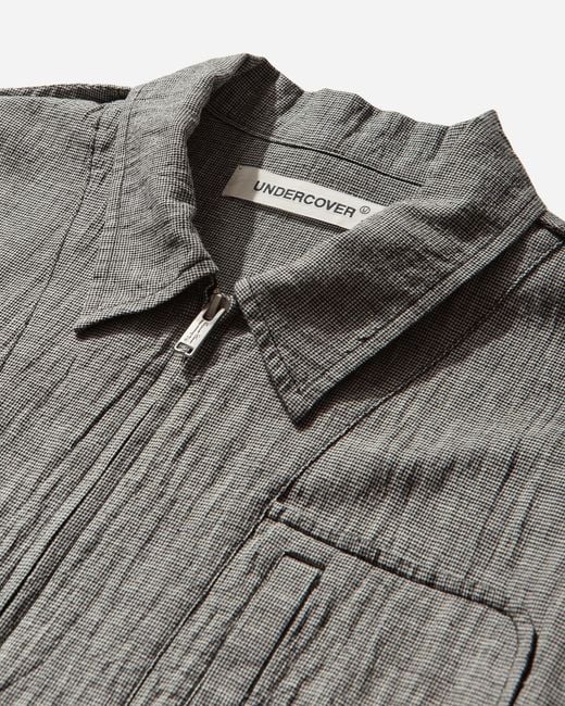 Undercover Gray S Linen-Ramie Blend Cotton Jacket for men