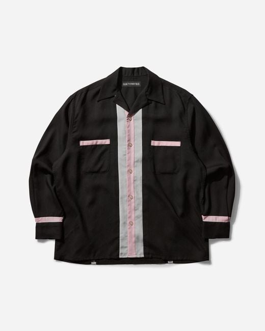 Wacko Maria Black S Switching Shirt (Type-2) for men