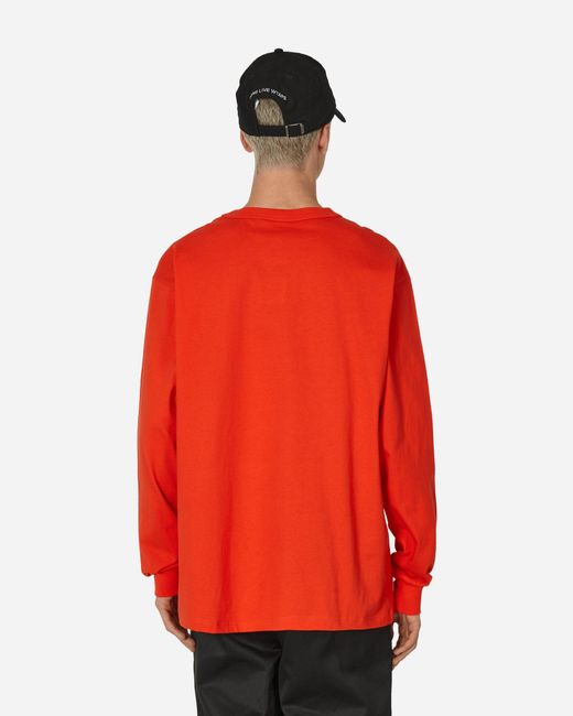 Champion Red Wtaps Academy Longsleeve T-shirt for men