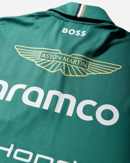 PUMA Green Aston Martin Aramco F1 Team Replica Polo Lux for men