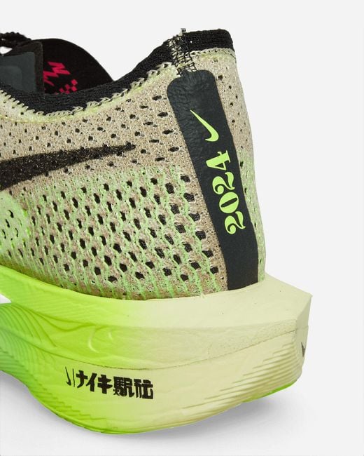 Nike Green Zoomx Vaporfly Next% 3 Sneakers Luminous / Crimson Tint / Volt for men