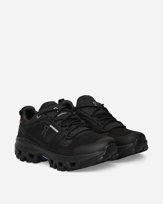 On Shoes Black S Cloudrock Low Wp Sneakers for men