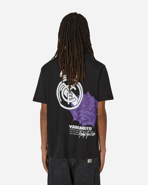 Adidas Black Y-3 Real Madrid T-shirt for men