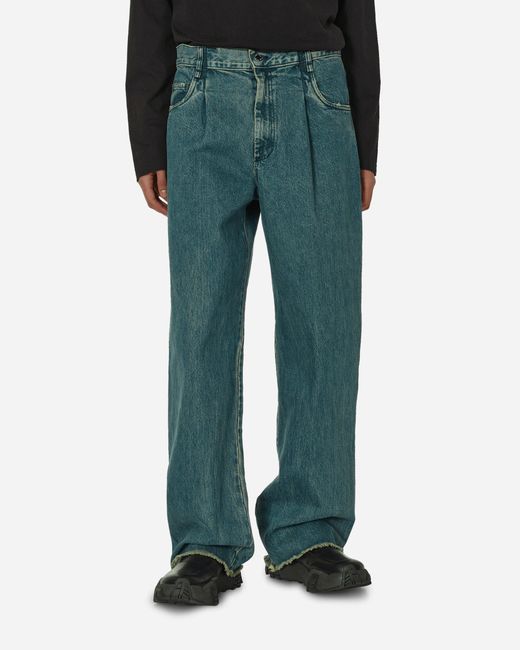 Song For The Mute Green Boyfriend Jeans for men