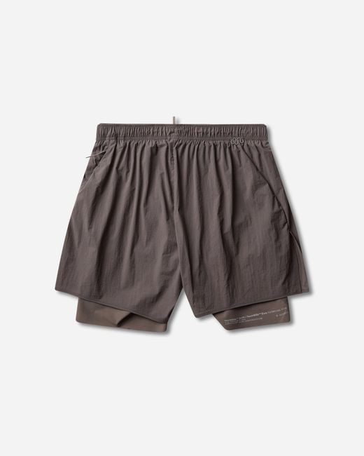Satisfy Brown S Rippy Cordura 8In Shorts Subterranean for men