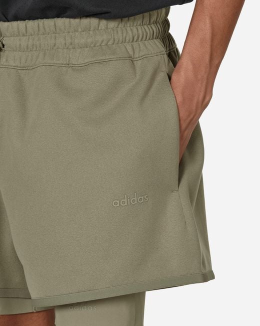 Adidas Green Fear Of God Athletics Suede Fleece Shorts Clay for men