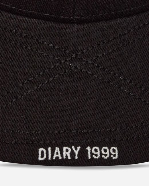 DIARY 1999 Black Eyelet Cap for men