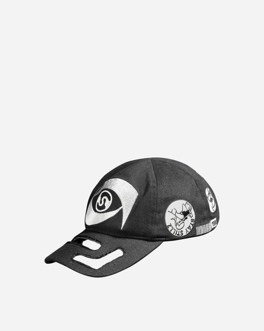 Stills Black Cut-Out Embroidered Cap for men