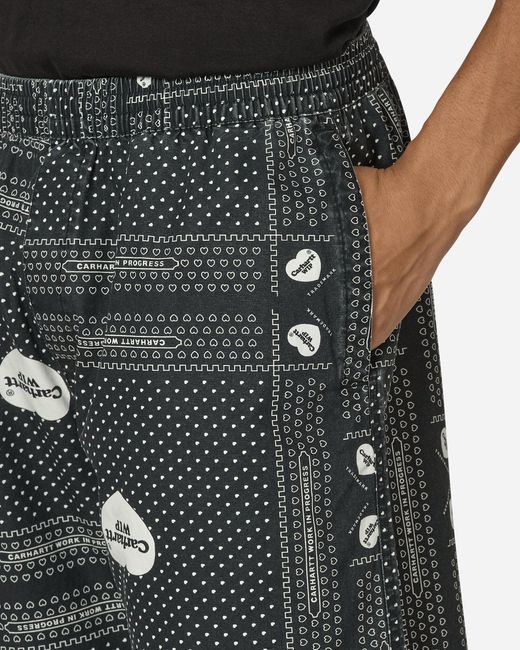 Carhartt Black Heart Bandana Shorts for men