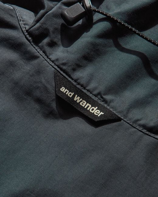And Wander Black Men S Stretch Shell Jacket Dark Gray for men