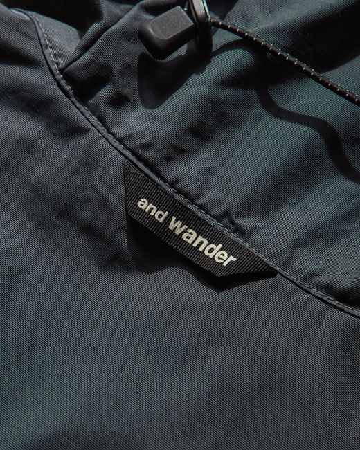 And Wander Black Men S Stretch Shell Jacket Dark Gray for men