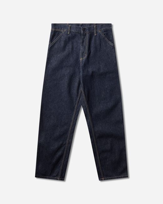 Carhartt Blue S Single Knee Pants (Rigid) for men