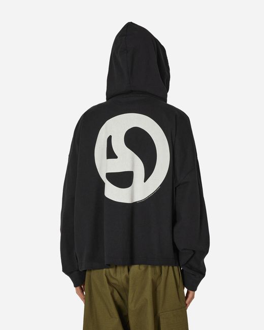 Acne Black Logo Hooded Sweatshirt for men
