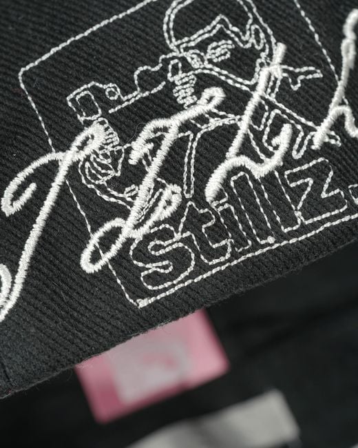 Stills Black Cut-Out Embroidered Cap for men