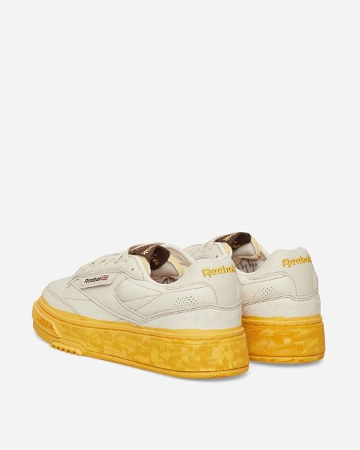 Reebok Yellow Club C Ltd Sneakers Painted for men