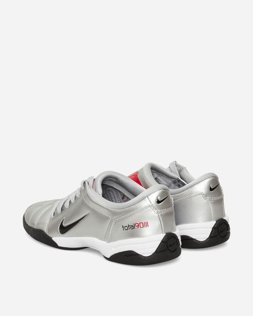 Nike White Women S Total 90 Sneakers Silver / University Red