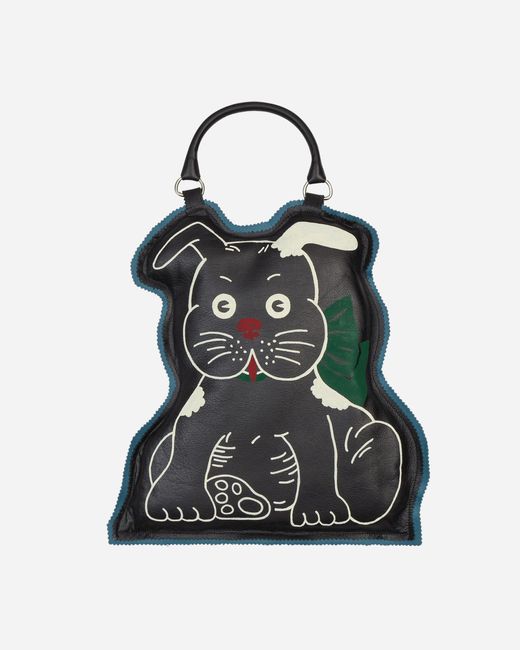 Bode Black Hand Drawn Puppy Bag for men