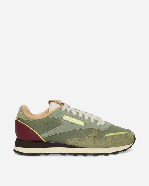 Reebok Green Classic Leather Premium Sneakers Grit for men