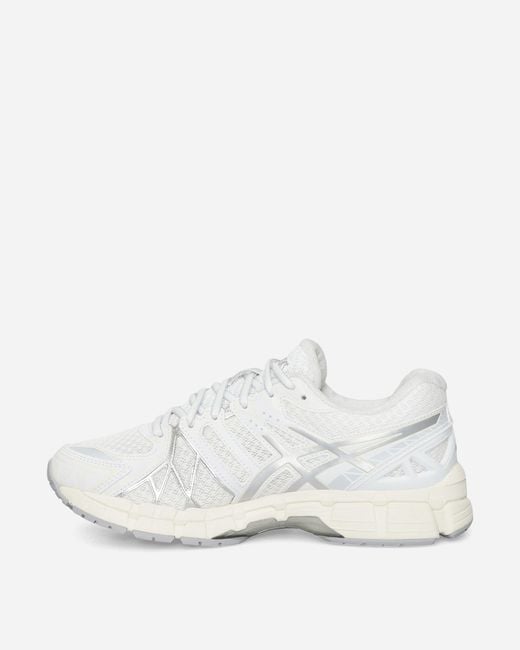 Asics White Gel-kayano 20 Sneakers / Pure Silver for men