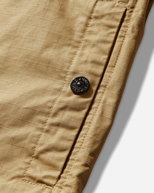 Stone Island Yellow S Double-Coated Cotton Ripstop Overshirt Mustard for men