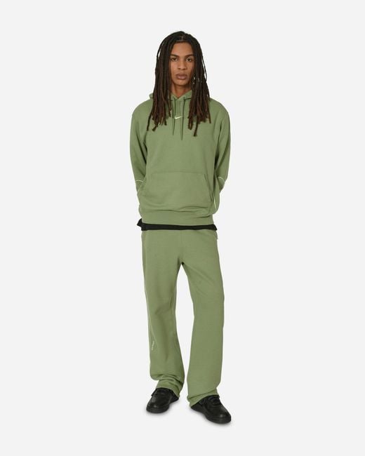 Nike Green Nocta Open Hem Fleece Pants Oil for men