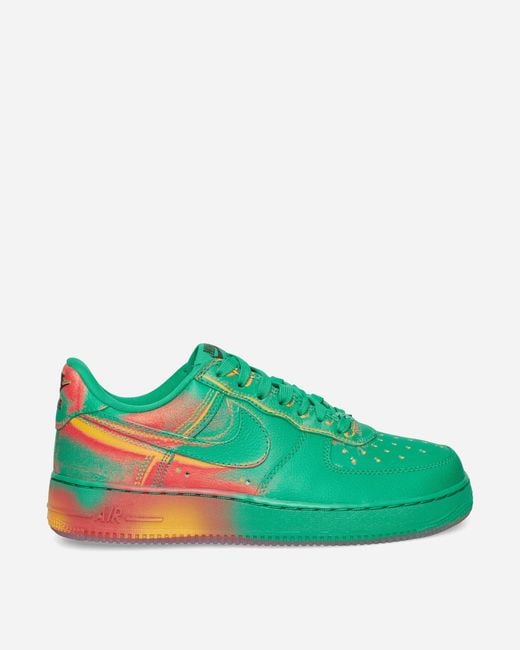 Nike Green Air Force 1 Low Retro Sneakers Stadium Bright Crimson for men