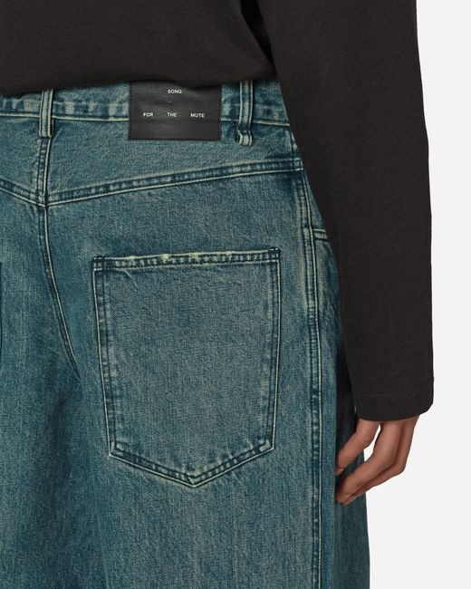 Song For The Mute Green Boyfriend Jeans for men