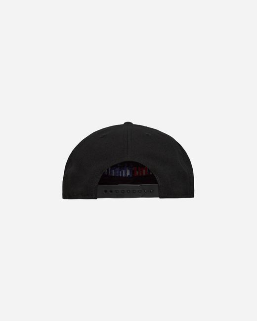 Anything Black Speedball Logo Flat Brim Hat for men