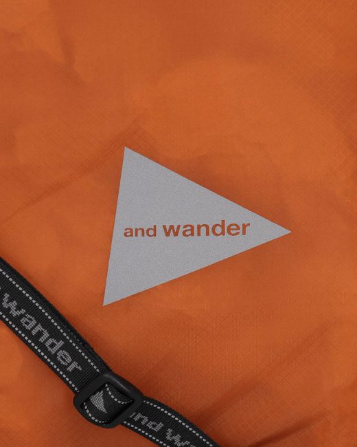 And Wander Brown Sil Tote Bag Dark for men