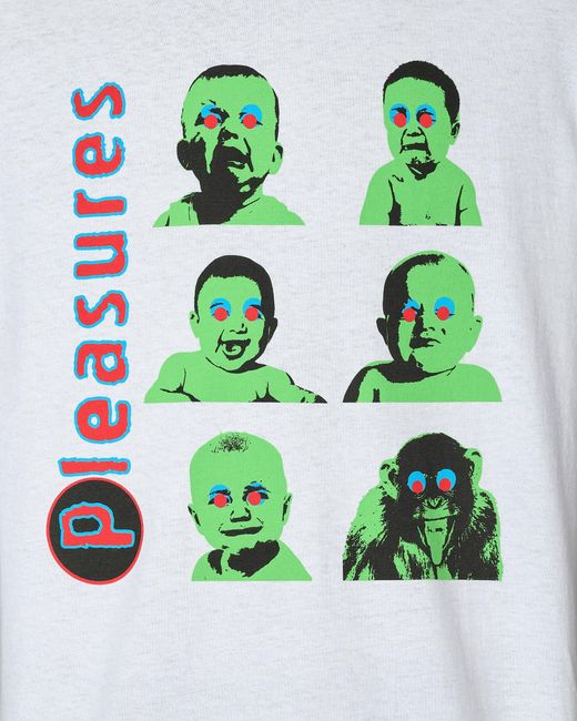 Pleasures Green Head T-Shirt for men