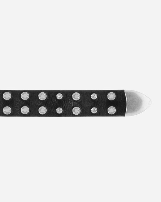 Our Legacy Studded Double Tongue Belt Flecking in White for Men | Lyst