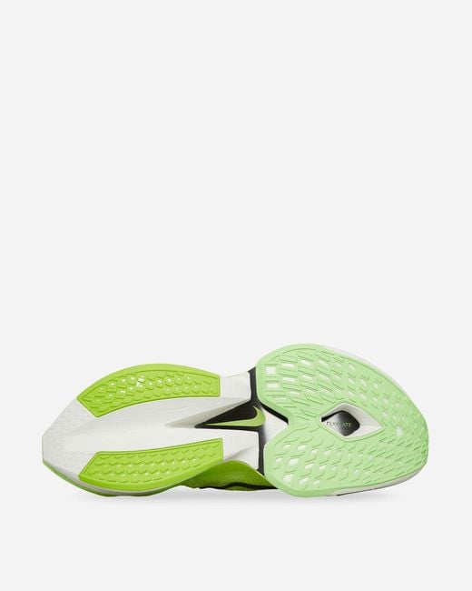 Nike Green Air Zoom Alphafly Next% 2 Flyknit Sneakers Luminous / Crimson Tint / Volt for men