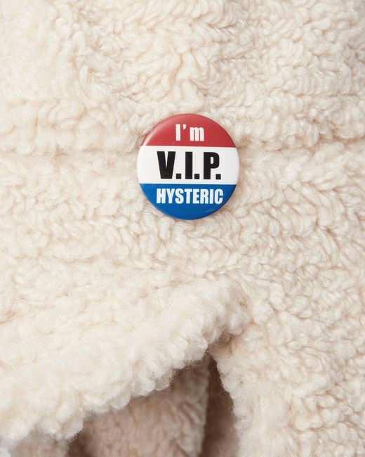 Hysteric Glamour White I'M V.I.P. Hysteric Boa Flight Cap