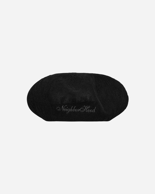 Neighborhood Black Summer Beret for men