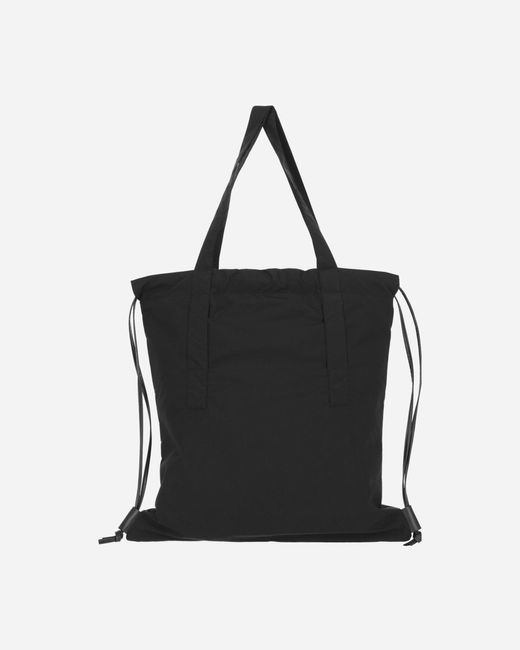 Moncler Black Aq Drawstring Tote Bag for men