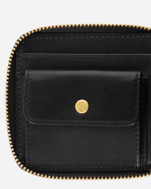 Visvim Black Leather Bi-Fold Wallet for men