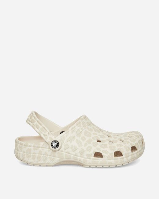 CROCSTM Natural Women S Classic Animal Clogs Almond Tint / Leopard