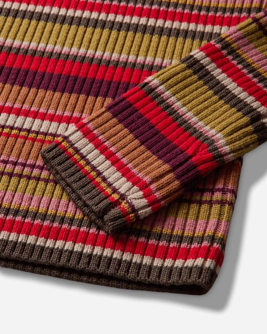 Dries Van Noten Red S Ribbed Wool Sweater for men