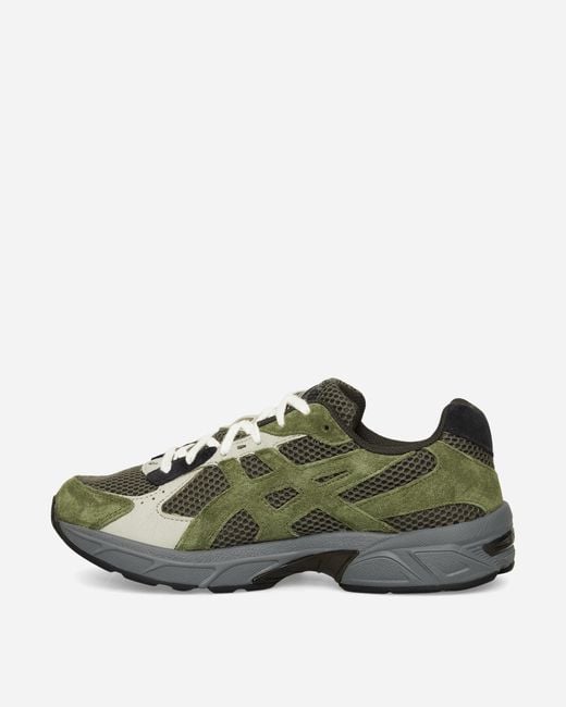 Asics Green Gel-1130 Sneakers Olive Canvas / Smog for men