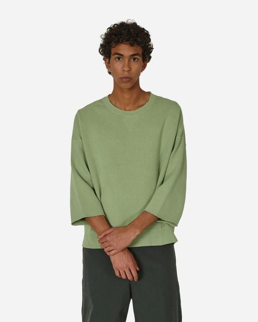 Visvim Green Amplus Sb 3/4 Dmgd Sweatshirt Light for men