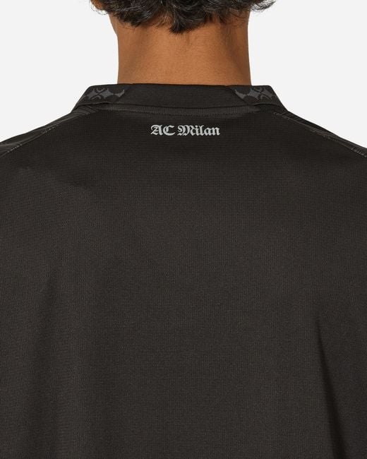 PUMA Black Ac Milan X Pleasures Jersey T-shirt Replica / Asphalt for men