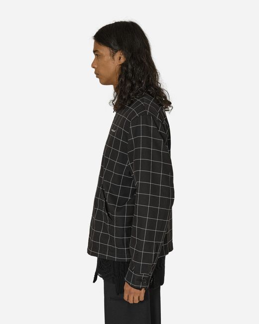 Undercover Black Grid Jacket for men