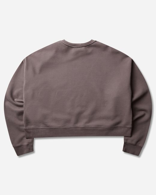 Nike Brown Men S In1house Crop Crewneck Sweatshirt Cave Stone for men