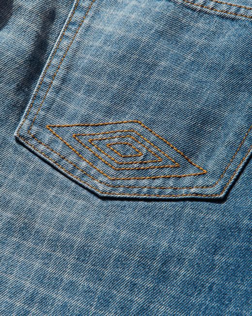 Umbro Blue Checked Jeans for men
