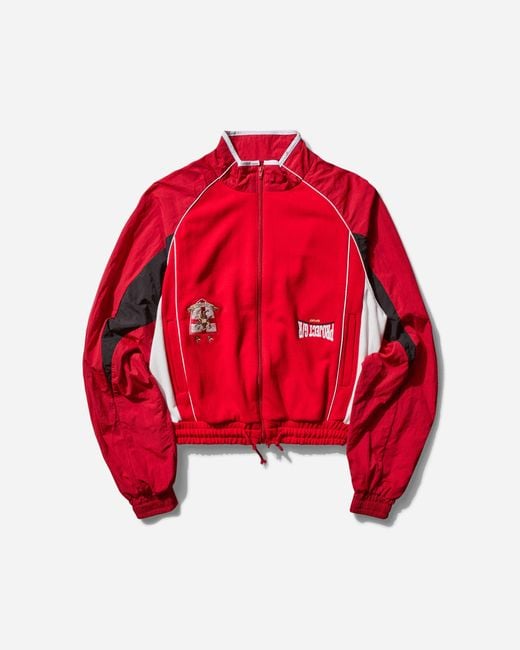 PROJECT G/R Men S Reconstructed Hybrid Track Jacket Red for men