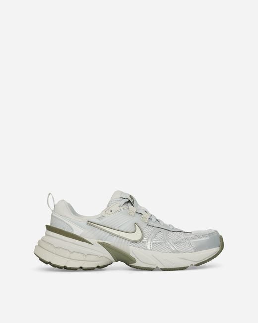 Nike White S V2K Run Sneakers Photon Dust Summit Light Army