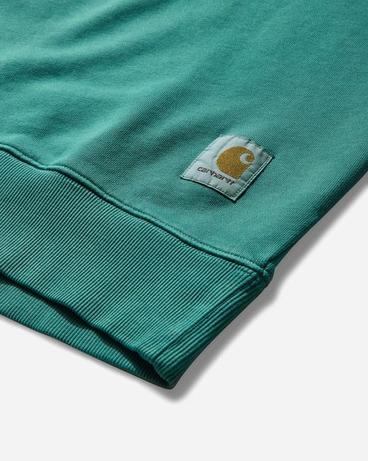 Carhartt Green Men S Hudson Crewneck Sweatshirt Saguaro for men