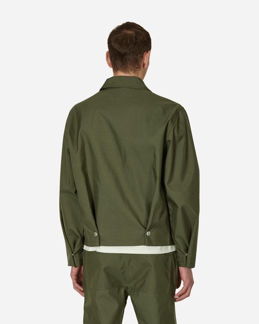 AFFXWRKS Green Pleat Bomber Jacket for men